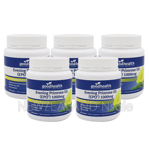 굿헬스 달맞이꽃종자유(감마리놀렌산) 1000mg 300캡슐 5통 *
