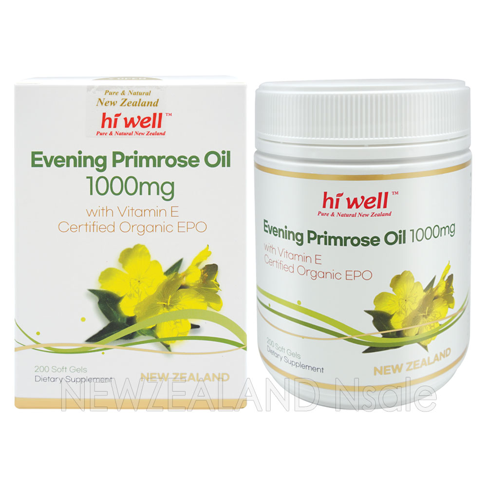 하이웰 유기농 달맞이꽃종자유 (1000mg 200캡슐) 1통