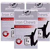 (오더베이스) 굿헬스 철분(Iron chews) 30정 츄어블 태블릿 3통