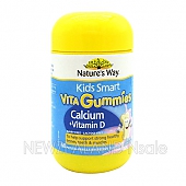 (오더베이스) 네이쳐스웨이 키즈 스마트 비타구미 칼슘+비타민D 60정 1통