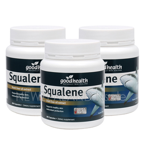 굿헬스 스쿠알렌 1000mg 300캡슐 3통 *