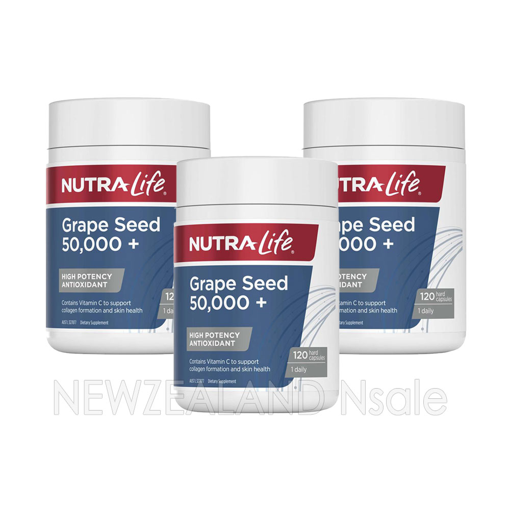 뉴트라라이프 포도씨추출물 50,000mg 120캡슐 3통 *