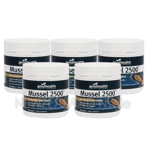 굿헬스 녹색입홍합 2500mg 300캡슐 5통