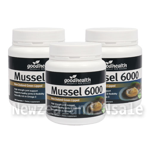 굿헬스 녹색입홍합 6000mg 300캡슐 3통