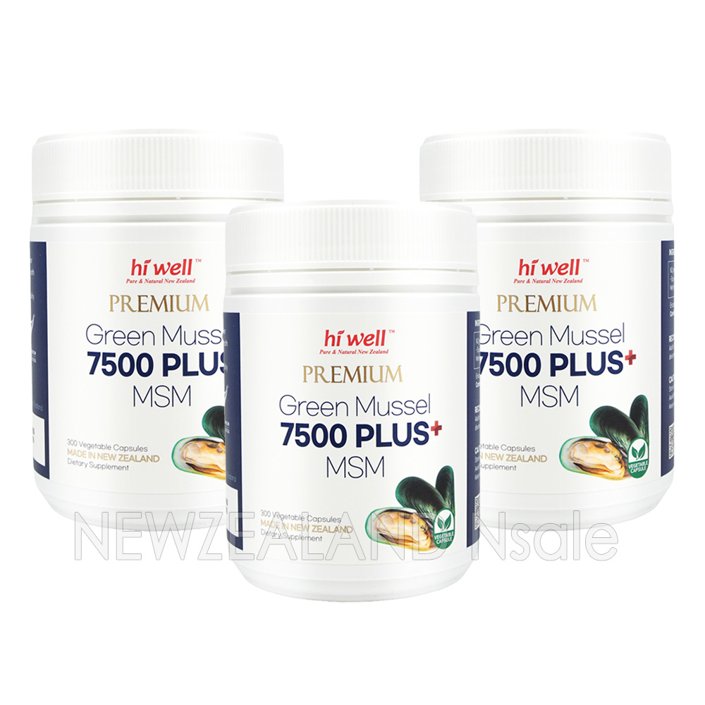 하이웰 프리미엄 초록입홍합 7500mg 플러스 MSM 300베지캡슐 3통