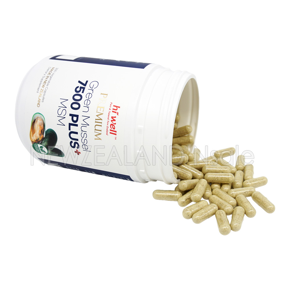 하이웰 프리미엄 초록입홍합 7500mg 플러스 MSM 300베지캡슐 5통