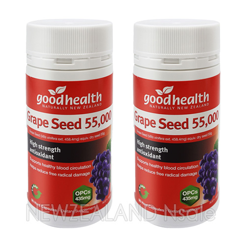 굿헬스 포도씨추출물 Grape Seed 55,000mg 90캡슐 2통
