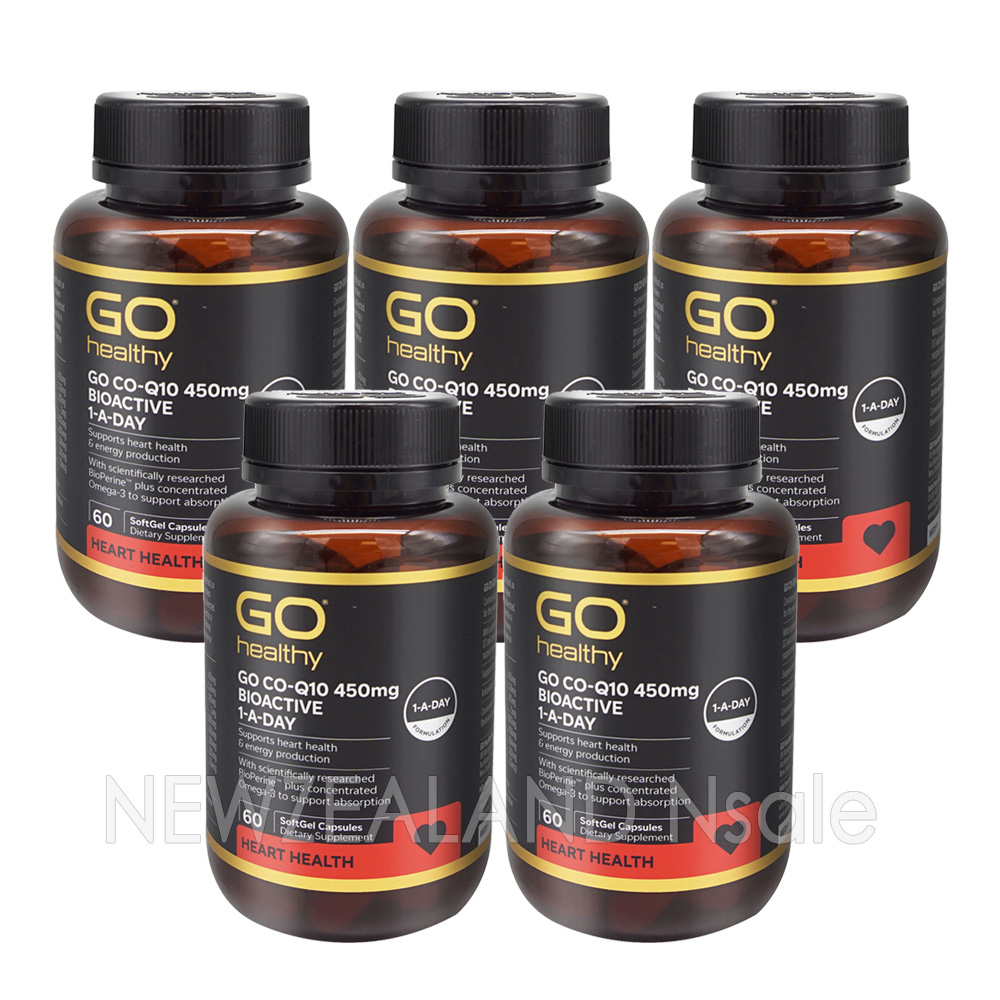 고헬씨 고 코엔자임 큐텐 CO-Q10 450mg 바이오액티브 원어데이 60캡슐 5통