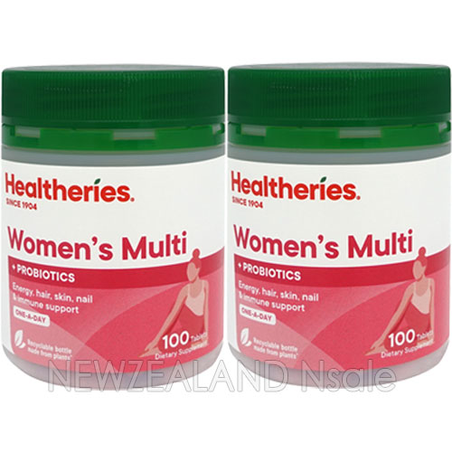 헬써리스 우먼스 멀티 비타민 위드 프로바이오틱 원어데이 100정 2통