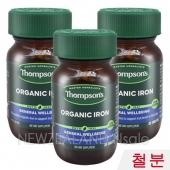 톰슨 유기농 철분(Iron) 30정 3통