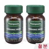 톰슨 유기농 철분(Iron) 30정 2통