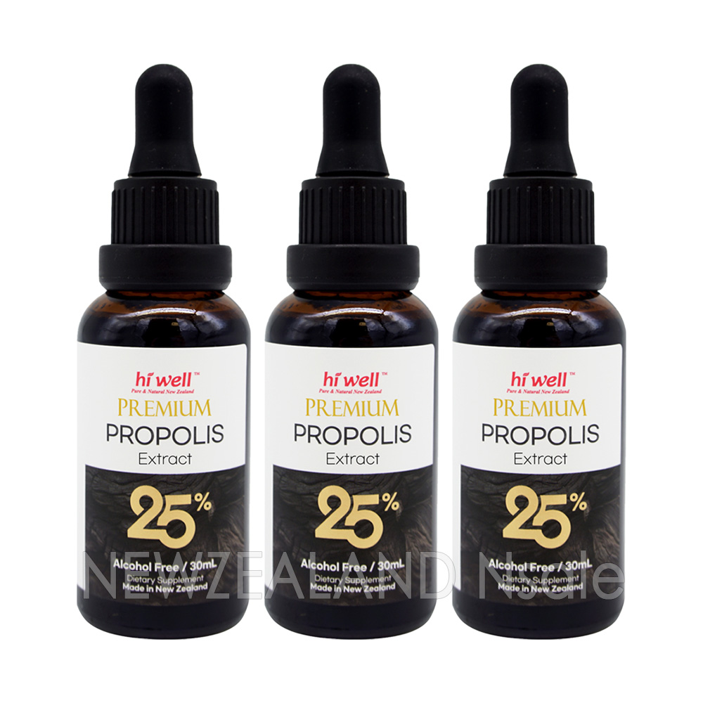 [20% 할인행사] 하이웰 프리미엄 프로폴리스 익스트렉트 25% 30ml 3통