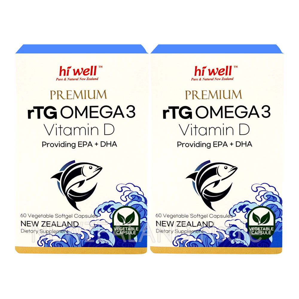 하이웰 프리미엄 rTG 오메가3 비타민D 60캡슐 2통